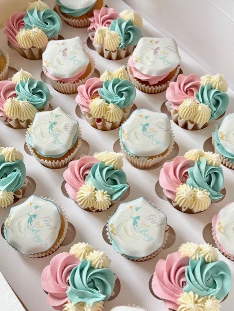 Cupcakes x12 Gender Reveal Cupcakes
